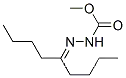 Molecular Structure of 14702-37-5 (2-(1-Butylpentylidene)hydrazine-1-carboxylic acid methyl ester)