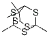 Molecular Structure of 17443-96-8 (1,5,10,10-Tetramethyl-2,4,6,8,9-pentathiaadamantane)