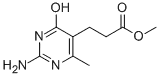 Molecular Structure of 497246-54-5 (METHYL 3-(2-AMINO-4-HYDROXY-6-METHYLPYRIMIDIN-5-YL)PROPANOATE)