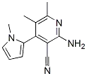 Molecular Structure of 577762-20-0 (3-Pyridinecarbonitrile,2-amino-5,6-dimethyl-4-(1-methyl-1H-pyrrol-2-yl)-(9CI))