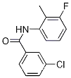 Molecular Structure of 698985-98-7 (3-chloro-N-(3-fluoro-2-methylphenyl)benzamide)