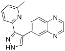 Molecular Structure of 746667-48-1 (Quinoxaline, 6-[3-(6-Methyl-2-pyridinyl)-1H-pyrazol-4-yl]-)
