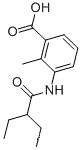 Molecular Structure of 890993-40-5 (3-[(2-ethylbutanoyl)amino]-2-methylbenzoic acid)