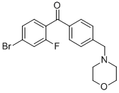 4-bromo-2-fluoro-4'-morpholinomethyl benzophenone