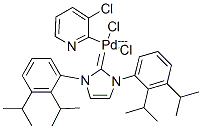 dichloro-[1,3-bis(diisopropylphenyl)imidazolylidene]-(3-chloropyridyl)palladium(II)