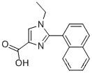Molecular Structure of 906477-11-0 (1-ETHYL-2-NAPHTHALEN-1-YL-1H-IMIDAZOLE-4-CARBOXYLIC ACID)