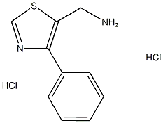 Molecular Structure of 920438-42-2 (1-(4-phenyl-1,3-thiazol-5-yl)methanamine(SALTDATA: 2HCl))