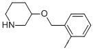 Molecular Structure of 946714-17-6 (3-[(2-METHYLBENZYL)OXY]PIPERIDINE)