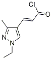 (2E)-3-(1-ethyl-3-methyl-1H-pyrazol-4-yl)acryloyl chloride