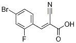 Molecular Structure of 1099670-06-0 ((2E)-3-(4-BroMo-2-fluorophenyl)-2-cyanoprop-2-enoic acid)
