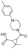 2,2-dimethyl-3-{[4-(4-methylphenyl)piperazin-1-yl]carbonyl}cyclopropanecarboxylic acid