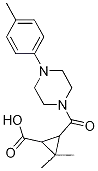 Molecular Structure of 1142214-83-2 (2,2-dimethyl-3-{[4-(4-methylphenyl)piperazin-1-yl]carbonyl}cyclopropanecarboxylic acid)