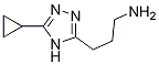 3-(5-cyclopropyl-4H-1,2,4-triazol-3-yl)propan-1-amine