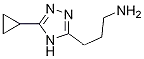 Molecular Structure of 1251143-96-0 (3-(5-cyclopropyl-4H-1,2,4-triazol-3-yl)propan-1-aMine)