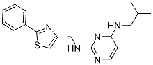 Molecular Structure of 1262770-73-9 (N4-isobutyl-N2-((2-phenylthiazol-4-yl)Methyl)pyriMidine-2,4-diaMine)