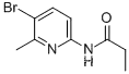Molecular Structure of 638140-68-8 (N-(5-bromo-6-methyl-2-pyridinyl)propanamide)