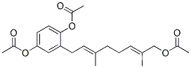 Molecular Structure of 77828-63-8 (Diacetic acid 2-[8-(acetyloxy)-3,7-dimethyl-2,6-octadienyl]-1,4-phenylene ester)