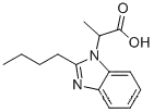 Molecular Structure of 892240-97-0 (2-(2-butyl-1H-benzimidazol-1-yl)propanoic acid)