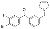 4-BROMO-3-FLUORO-3'-(3-PYRROLINOMETHYL)BENZOPHENONECAS