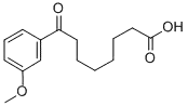Molecular Structure of 898765-63-4 (8-(3-METHOXYPHENYL)-8-OXOOCTANOIC ACID)