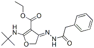 3-FURANCARBOXYLIC ACID 2-[(TERT-BUTYL)AMINO]-4,5-DIHYDRO-4-[(PHENYLACETYL)HYDRAZONO]-,ETHYL ESTER