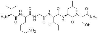 (2S)-6-amino-N-[2-[[(2S,3S)-1-[[(2S)-1-[[(2S)-1-amino-3-hydroxy-1-oxopropan-2-yl]amino]-4-methyl-1-oxopentan-2-yl]amino]-3-methyl-1-oxopentan-2-yl]amino]-2-oxoethyl]-2-[[(2S)-2-amino-3-methylbutanoyl]