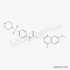 2-[(7-Methoxy-4-methylquinolin-2-yl)sulfanyl]-N-[4-(morpholine-4-sulfonyl)phenyl]acetamide