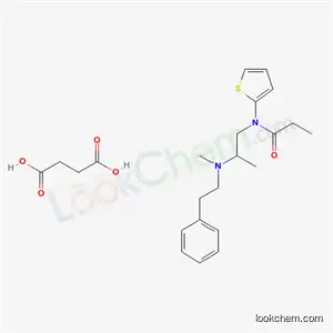 Molecular Structure of 2599-38-4 (N-{2-[methyl(2-phenylethyl)amino]propyl}-N-(thiophen-2-yl)propanamide butanedioate (1:1))