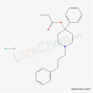 Molecular Structure of 6849-01-0 (4-phenyl-1-(3-phenylpropyl)piperidin-4-yl propanoate hydrochloride (1:1))
