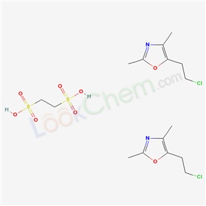 5-(2-chloroethyl)-2,4-dimethyl-1,3-oxazole; ethane-1,2-disulfonic acid cas  15913-41-4