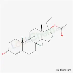 Molecular Structure of 18063-30-4 ((17alpha)-17-ethyl-3-oxoestr-4-en-17-yl acetate)