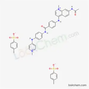 7-(acetylamino)-1-methyl-4-{[4-({4-[(1-methylpyridinium-4-yl)amino]phenyl}carbamoyl)phenyl]amino}quinolinium bis(4-methylbenzenesulfonate)