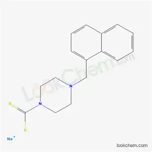 Molecular Structure of 29140-61-2 (1-Piperazinecarbodithioic acid, 4-(1-naphthylmethyl)-, sodium salt, dihydrate)
