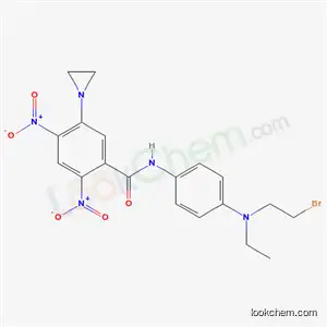 Molecular Structure of 32869-12-8 (5-(aziridin-1-yl)-N-{4-[(2-bromoethyl)(ethyl)amino]phenyl}-2,4-dinitrobenzamide)