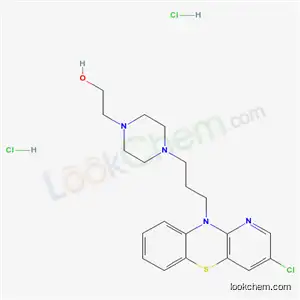Molecular Structure of 19824-89-6 (2-{4-[3-(3-chloro-10H-pyrido[3,2-b][1,4]benzothiazin-10-yl)propyl]piperazin-1-yl}ethanol dihydrochloride)