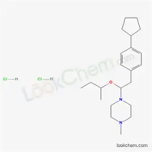 1-[1-(butan-2-yloxy)-2-(4-cyclopentylphenyl)ethyl]-4-methylpiperazine dihydrochloride