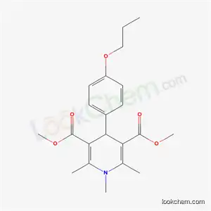 Molecular Structure of 6046-62-4 (dimethyl 1,2,6-trimethyl-4-(4-propoxyphenyl)-1,4-dihydropyridine-3,5-dicarboxylate)