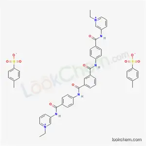 Molecular Structure of 20986-33-8 (Pyridinium, 3,3'-(isophthaloylbis(imino-p-phenylenecarbonylimino))bis(1-ethyl-, di-p-toluenesulfonate)