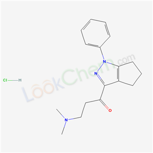 3-(dimethylamino)-1-(1-phenyl-1,4,5,6-tetrahydrocyclopenta[c]pyrazol-3-yl)propan-1-one hydrochloride (1:1)
