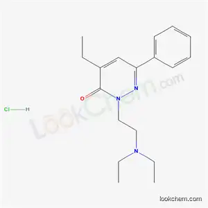 Molecular Structure of 33185-45-4 (2-[2-(diethylamino)ethyl]-4-ethyl-6-phenylpyridazin-3(2H)-one hydrochloride (1:1))
