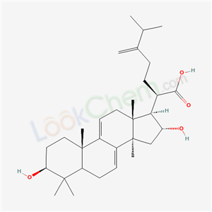 (3beta,5xi,16alpha)-3,16-dihydroxy-24-methylidenelanosta-7,9(11)-dien-21-oic acid