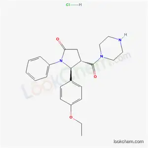 Molecular Structure of 38123-98-7 ((4S,5S)-5-(4-ethoxyphenyl)-1-phenyl-4-(piperazin-1-ylcarbonyl)pyrrolidin-2-one hydrochloride (1:1))