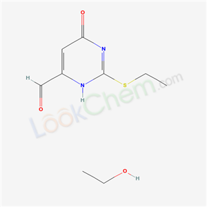ethanol; 2-ethylsulfanyl-6-oxo-3H-pyrimidine-4-carbaldehyde cas  5337-13-3