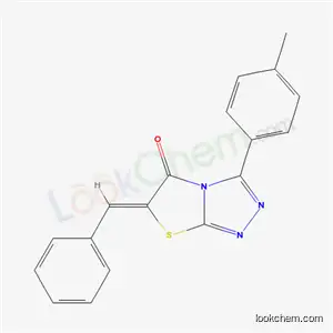 Molecular Structure of 5948-90-3 ((6Z)-6-benzylidene-3-(4-methylphenyl)[1,3]thiazolo[2,3-c][1,2,4]triazol-5(6H)-one)