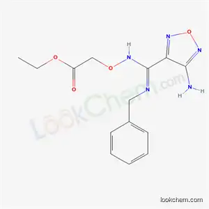 ethyl 2-[[C-(4-amino-1,2,5-oxadiazol-3-yl)-N-benzylcarbonimidoyl]amino]oxyacetate