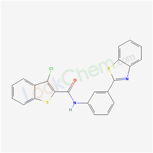 N-(3-benzothiazol-2-ylphenyl)-3-chloro-benzothiophene-2-carboxamide