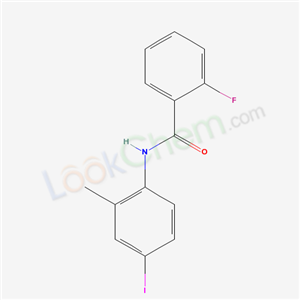 2-fluoro-N-(4-iodo-2-methyl-phenyl)benzamide