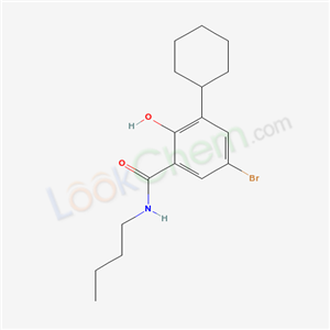 5-bromo-N-butyl-3-cyclohexyl-2-hydroxy-benzamide cas  6284-57-7