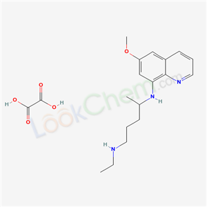 N-ethyl-N-(6-methoxyquinolin-8-yl)pentane-1,4-diamine; oxalic acid cas  5423-90-5
