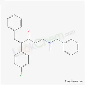 Molecular Structure of 5447-56-3 (5-[benzyl(methyl)amino]-2-(4-chlorophenyl)-1-phenylpent-1-en-3-one)